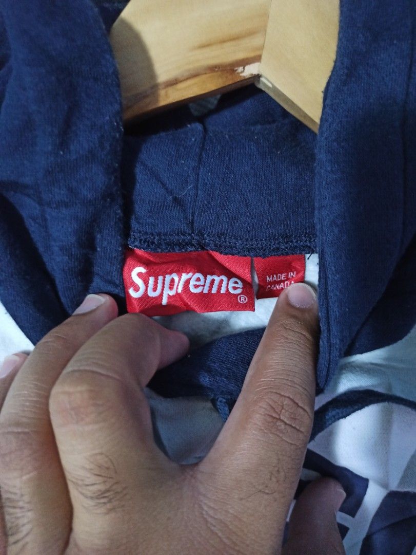 Supreme blocked hoodie red online