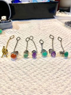Tie tack pin/ Lapel and brooches with real gemstones