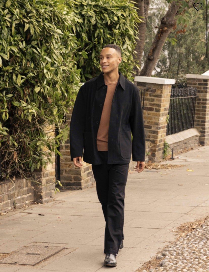 Uniqlo U Wool Blend Shirt Jacket Black Lemaire