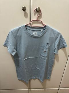 Uniqlo (UT): Shirt (Peanuts-Snoopy, Light Blue)