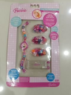 Unused Untested Barbie Customizable Own Name Bead Bracelet Watch