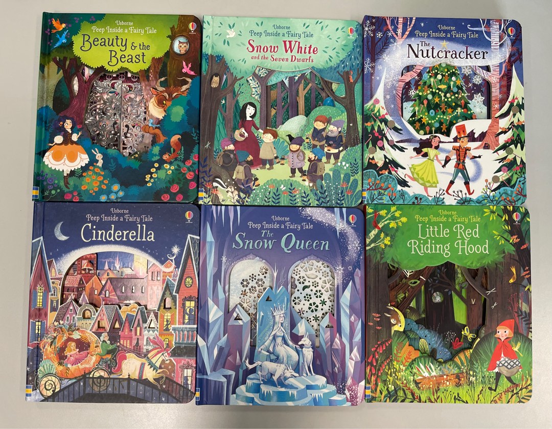 Usborne Peep Inside A Fairy Tale Books, 興趣及遊戲, 書本& 文具 