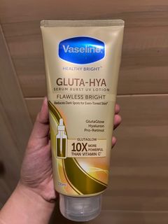 vaseline gluta hya flawless bright serum burst uv lotion
