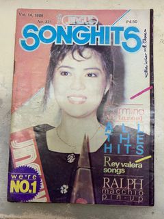 Vintage 1989 Jingle Songhits Music Song Magazine - Carmina Villaroel - Debbie Gibson / Jon Bon Jovi : Manilyn Reynes Ralph Macchio