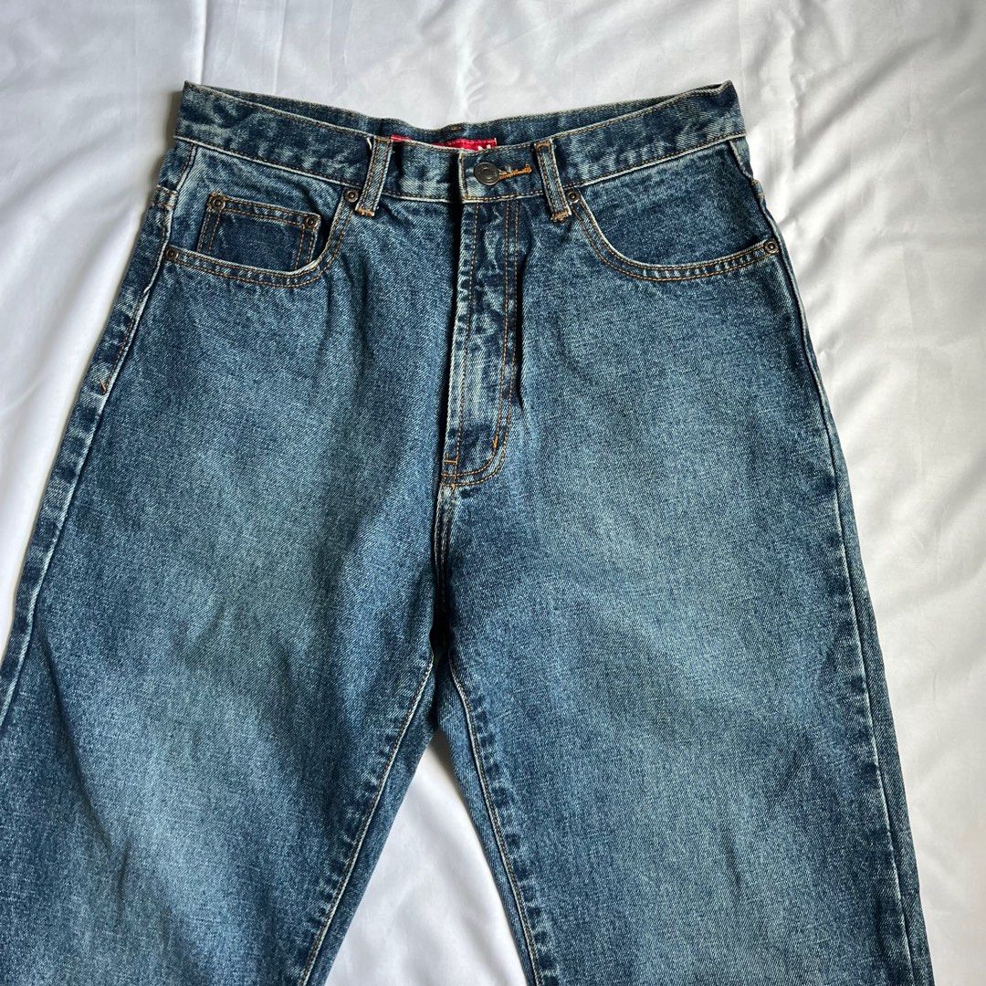 Vintage Dark Blue Denim Jeans (Category: Jeans) located in San Juan City. Submitted by hb.234.0 (Listing ID 1297572030, Image 2). Description: Measurements : Waist : 14.5 IN Rise : 12.5 IN Length : 44 IN Inseam : 33 IN Leg Opening : 8.5 IN * No when worn images available Shipping Details : Metro Manila : ₱80 / ₱120 Luzon : ₱140 / ₱ 170 Visayas : ₱160 / ₱190 Mindanao : ₱180 / ₱210.
