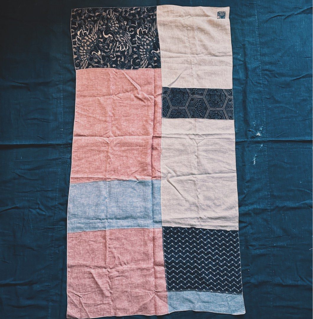 VISVIM i.c.t. vintage bandana stole 記し navy