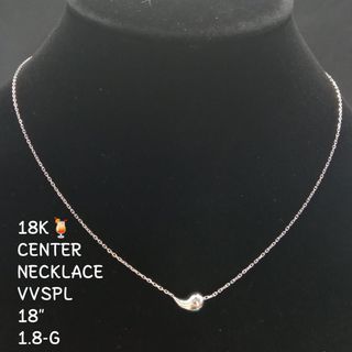 White Gold Teardrop Locket Design Necklace