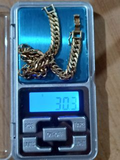 18k japan solid gold bracelet
