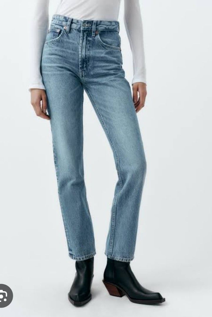 Ripped Jeans Jean Z1975 Zara Z1975 Basic Denim Size Gray Jeans