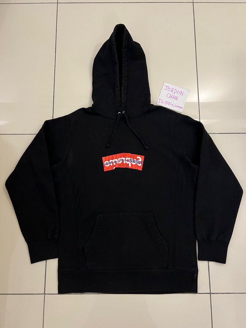 Cdg box logo hoodie outlet