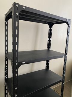 (2) 4 tier Metal Shelf