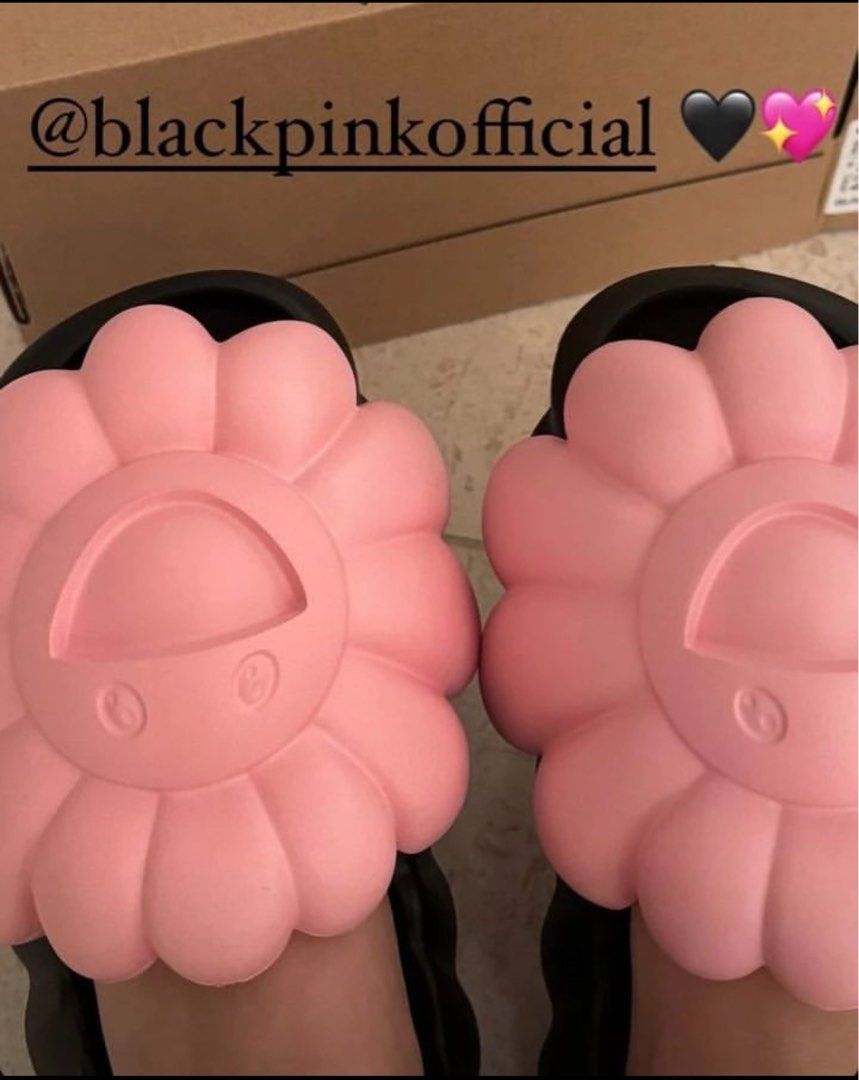 預購] Blackpink x 村上隆OHANA FULL-BLOOM 拖鞋, 興趣及遊戲