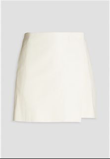 🤍 MANGO Smooth Creamy White Wrap Skirt
