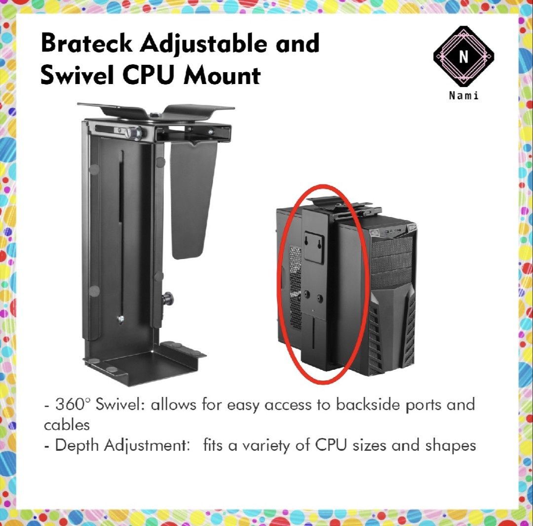 Adjustable CPU mount (Category: Laptop Bags & Sleeves) located in Kuala Lumpur. Submitted by carsonlcl81 (Listing ID 1297678127, Image 1). Description: .