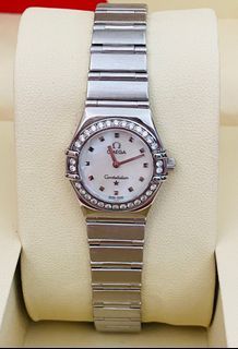 Authentic Omega Constellation My Choice Diamond Bezel Watch for Ladie’s