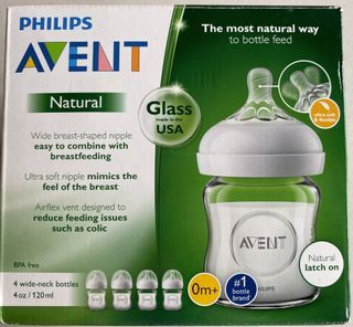 Avent Natural Glass Bottle 4oz