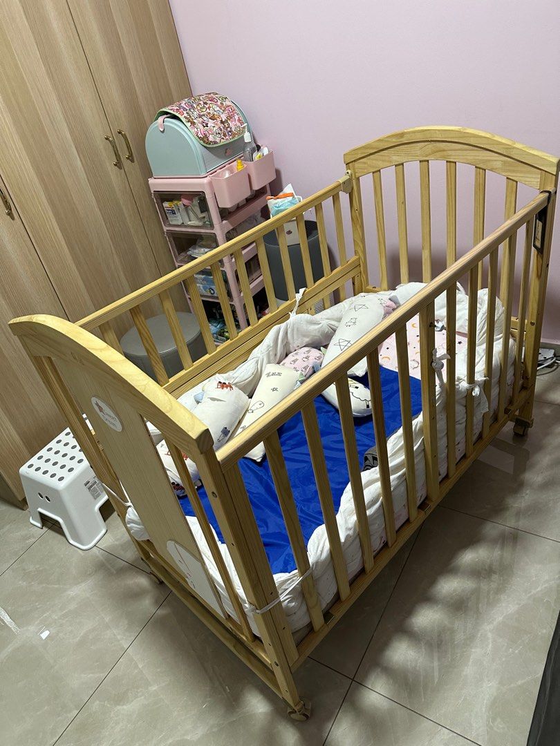 Baby cot and mattress sale clearance