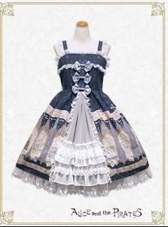 Blue Lolita Taobao JSK dress coquette axes femme dollette liz lisa dainty kawaii vintage 
