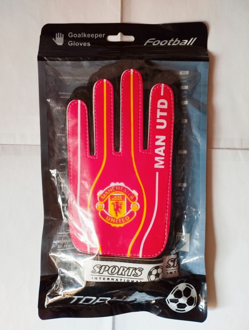 Brand New Non Slip Manchester United Football Futsal Goalkeeper Gloves