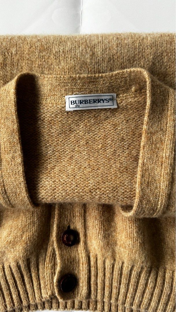 BURBERRYS Knitted Wool Button Down Vest (Category: Vests) located in Quezon City. Submitted by thegentlemensraiment (Listing ID 1297756857, Image 3). Description: BURBERRYS Knitted Wool Button Down Vest Size: 20 on tag W: 23” L: 25” Price: 2000 Note: *Due to lightning, color might vary. *This item is thrifted, hand-picked, secondhand, or thrifted, unless stated as brand new. *No return or exchange policy Price + SF DM for more details..