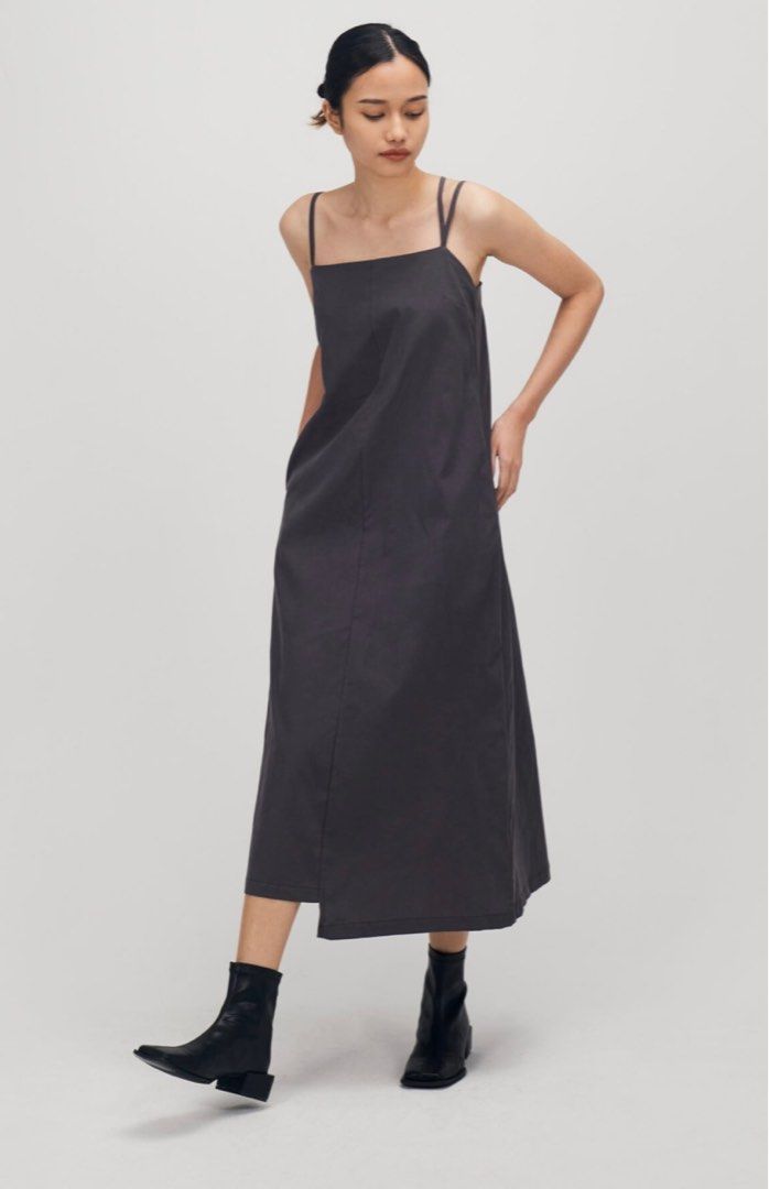 Straight neck cami dress discount