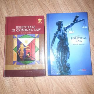 Criminal Law Book 1 (Peralta) - Political Law (Gorospe)