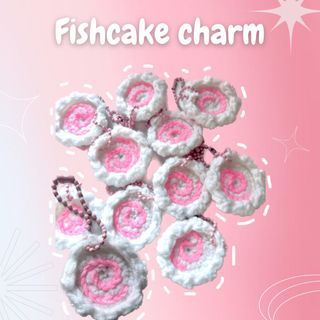 Crochet Fishcake Keychain | Stellar Studio