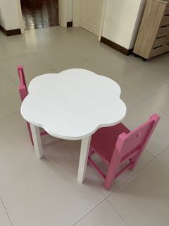 Cute table with small chair for Te hour time!!!