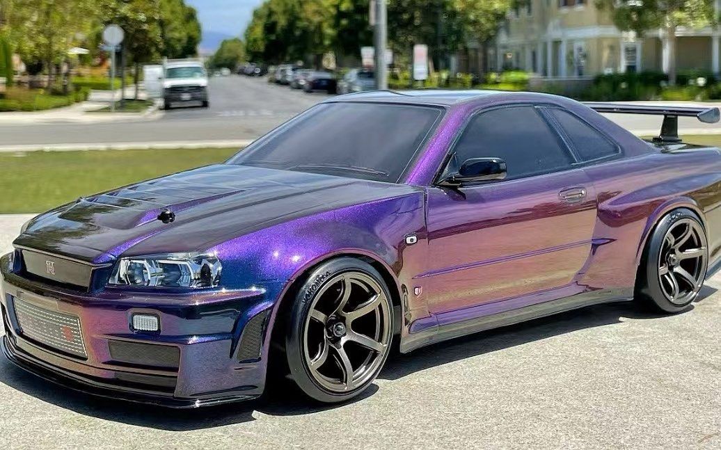 DCT 1/64 日産 スカイライン GTR R34 Z-Tune 紫色 BEST Z-TUNE SKYLINE EVER ?? 1/64 COLLECTORS SHELF-PGM NISSAN