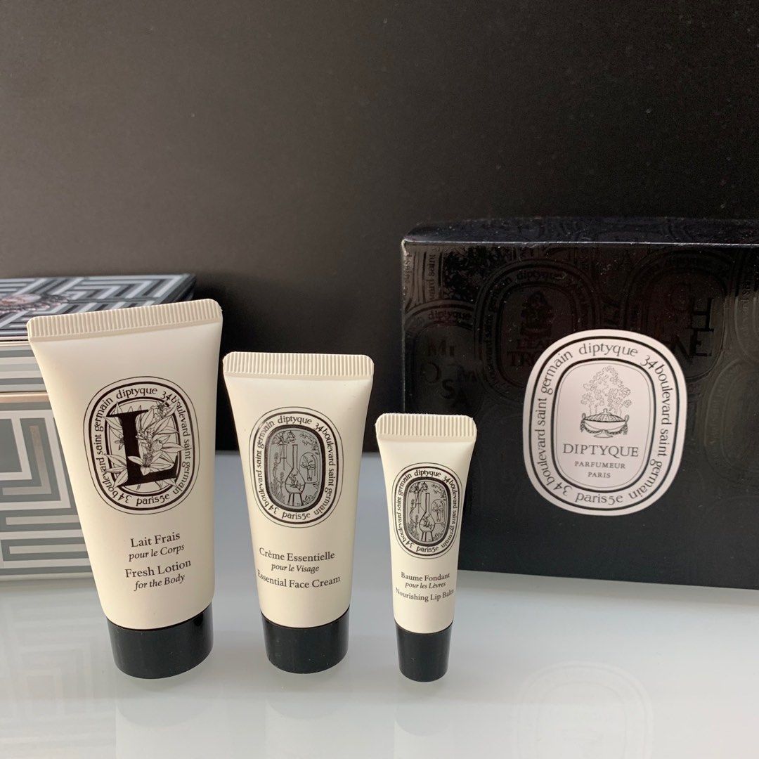 Diptyque Set Lotion Moisturizer Lip (Category: Face Care) located in Manila. Submitted by urbanwear (Listing ID 1297769375, Image 1). Description: .