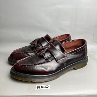 Dr. Martens Adrian Loafers Cherry Red Arcadia🔥(10UK)