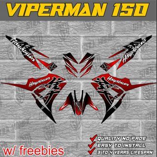Euro Viperman 150 decals sticker, laminated