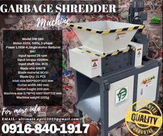 Garbage Shredder Machine - model : DW-180