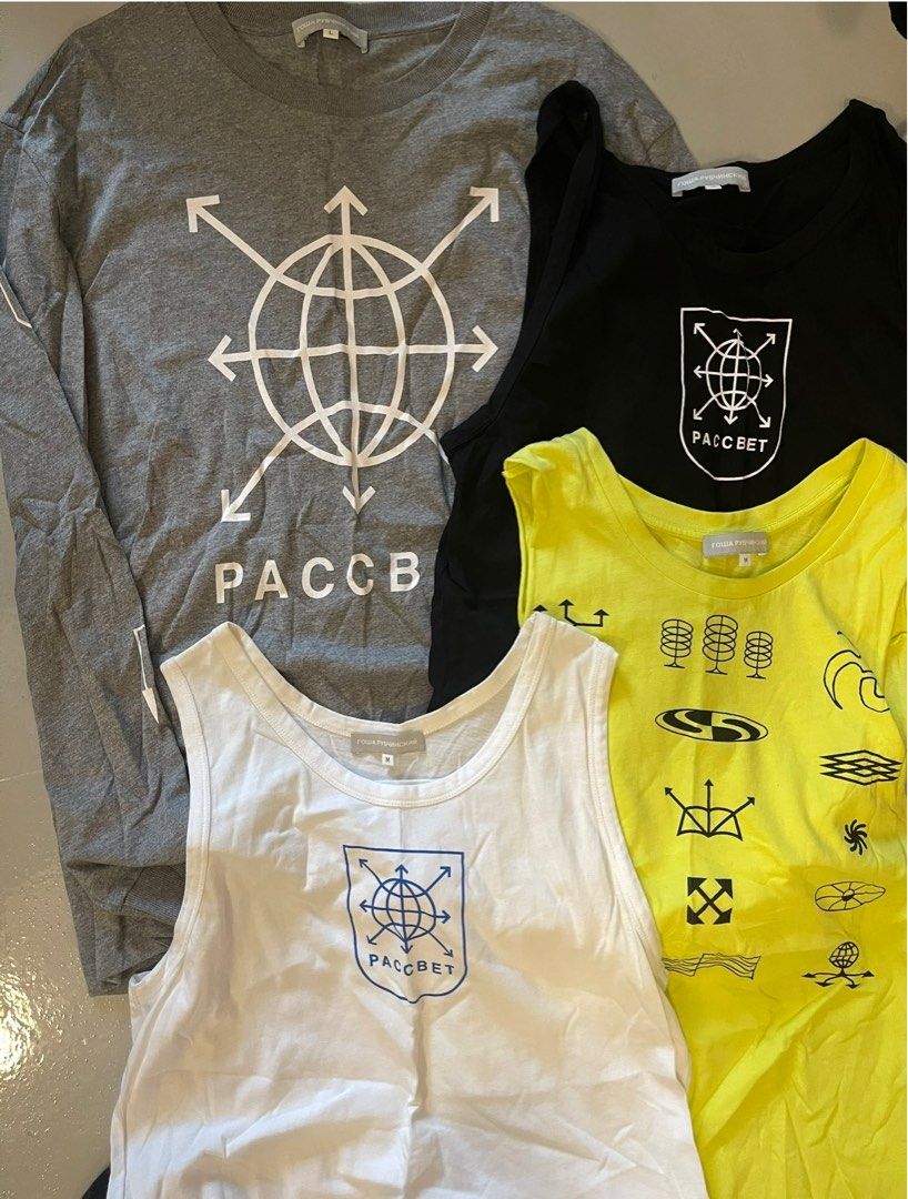 美品【 Gosha Rubchinskiy 】Paccbet Tank Top Gosha Rubchinskiy PACCBET t-shirt vest tank top, 男裝, 上身及套裝