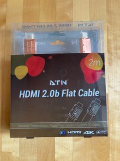 HDMI 2.0 b Flat Cable  (Absolute Transmission/Super High Speed/ Support 3D Video) 3D 4K