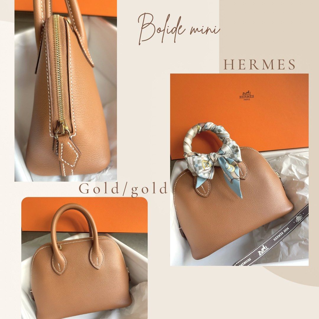 Hermes bolide gold hot sale