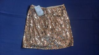 H&M Gold Sequin Skirt