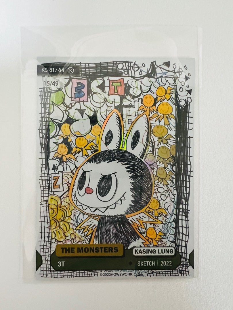 How2work zimomo labubu Trading card Series 2 限號49 龍家昇