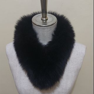 Japan Black Real Fur Shawl / scarf