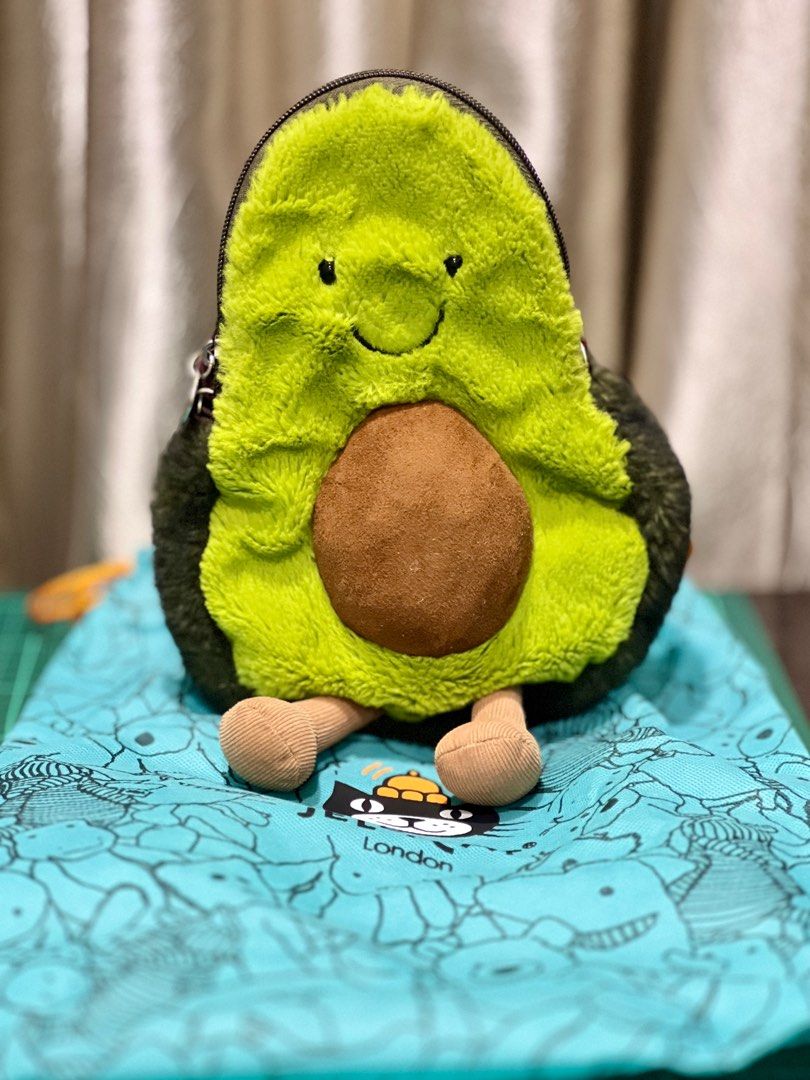 Jellycat avocado bag deals