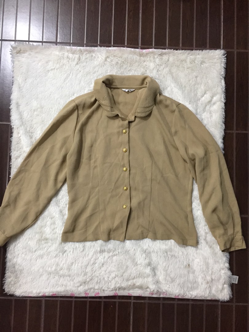 Korean Top, Women's Fashion, Tops, Longsleeves on Carousell