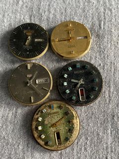 Lots of 5 Seiko Movement (Not Working) For Parts