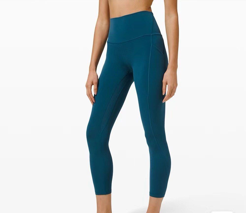 Lululemon align 23 with pockets size 4 north pole blue Women s Fashion Activewear on Carousell
