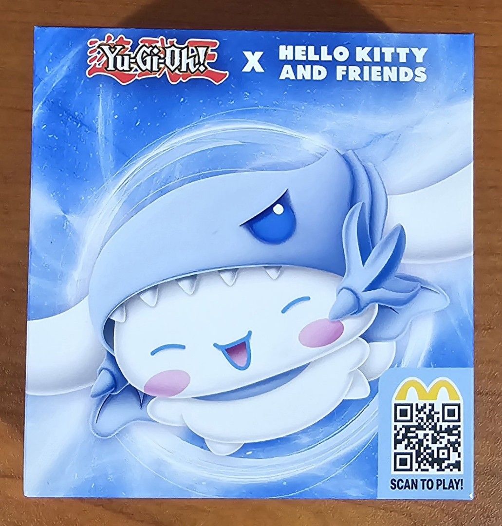 Mcdonalds Happy Meal Yugioh x Hello Kitty Cinnamoroll × Blue Eyes White Dragon, Hobbies & Toys