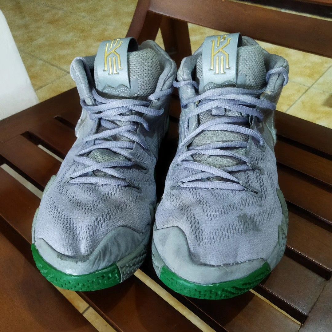 Nike Kyrie 4 Cool Grey 42.5 Fesyen Pria Sepatu Sneakers di Carousell