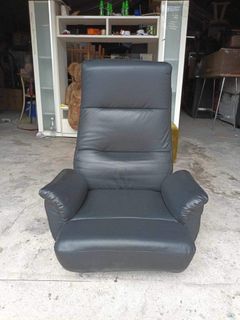 Nitori leather floor swivel/reclining chair