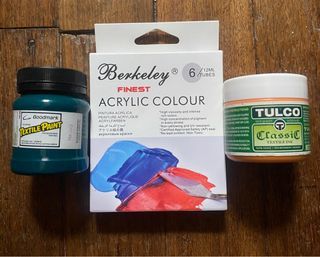 Acrylic and textile paint - take all for Php 200 