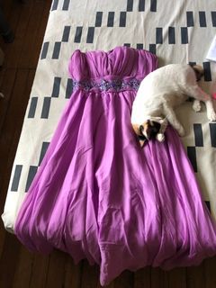Pink/Violet bridesmaid gown