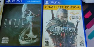 PLAYSTATION 4 GAMES / PS4 GAMES (Witcher 3 and Until Dawn)