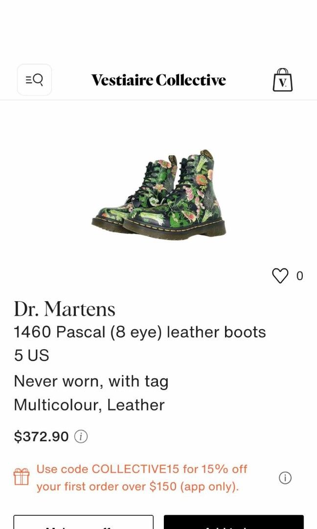 Rare Dr Martens Wild Botanics Pascal (Category: Boots) located in San Juan City. Submitted by _allykim (Listing ID 1297734801, Image 2). Description: >authentic, unused, brand new with box >rare pascal collection >womens size 7 >retails around PHP 21000 >super unique and nice in actual RFS: wrong size.